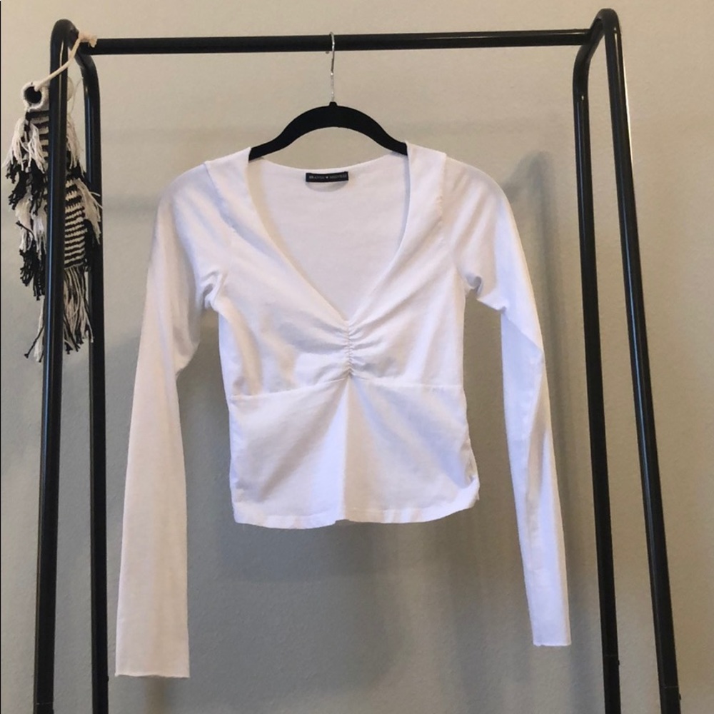 Brandy melville white long sleeve✨